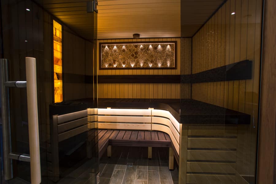 Modern aspen sauna