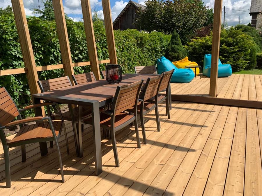 Terrace and pergola